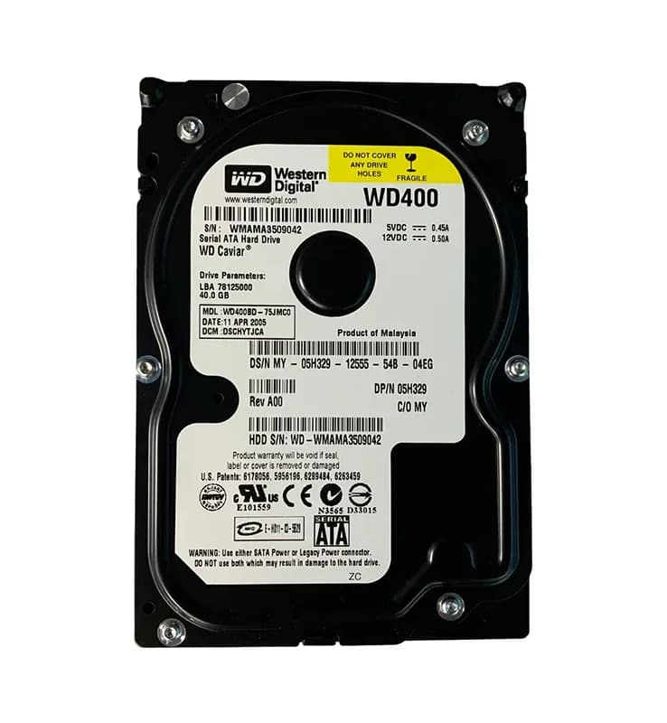 Western Digital WD400BD-75JMC0 40GB 1.5Gb/s SATA