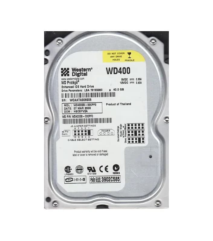 Western Digital WD400EB-00CPF0 40GB