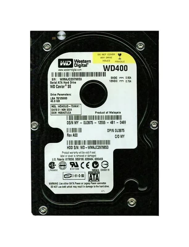 Western Digital WD400JD-75HKA1 40GB 3Gb/s SATA