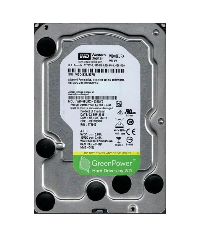 Western Digital WD40EURX-633GY0 4TB 6Gb/s SATA
