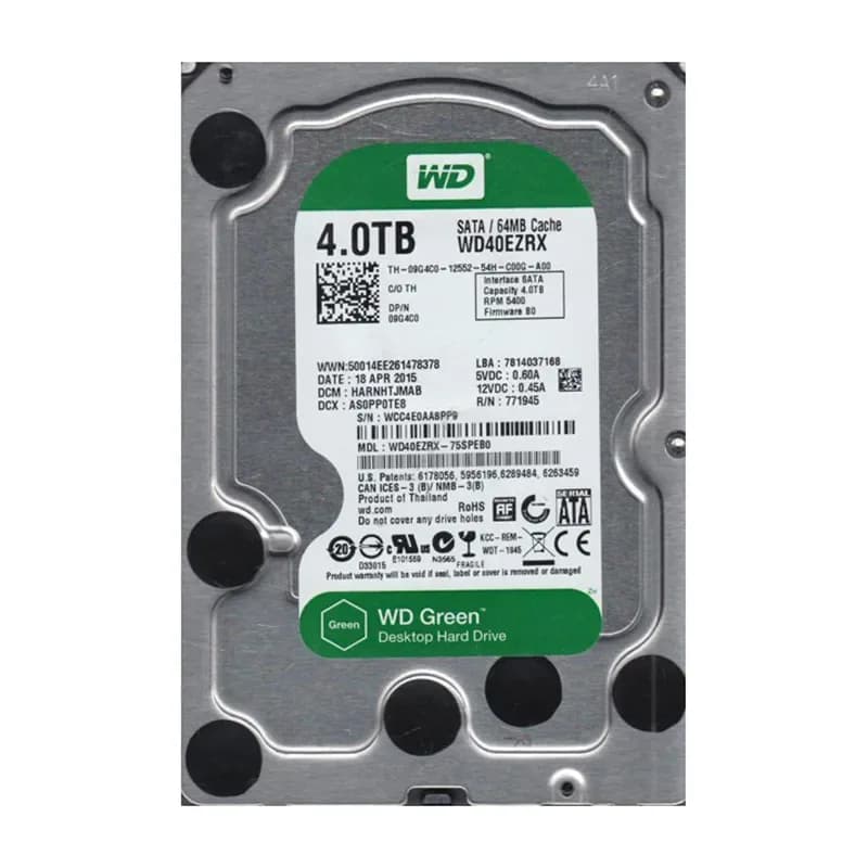 Western Digital WD40EZRX-75SPEB0 4TB 6Gb/s SATA