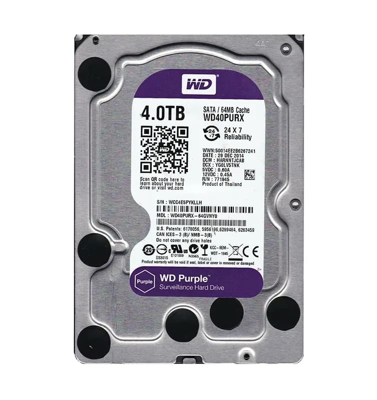 Western Digital WD40PURX-64GVNY0 4TB 6Gb/s SATA