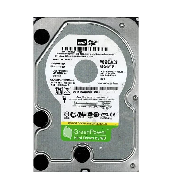 Western Digital WD5000AACS-00ZUB0 500GB 3Gb/s SATA