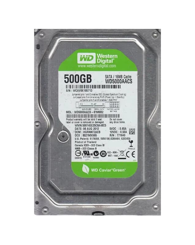 Western Digital WD5000AACS-61M6B2 500GB 3Gb/s SATA