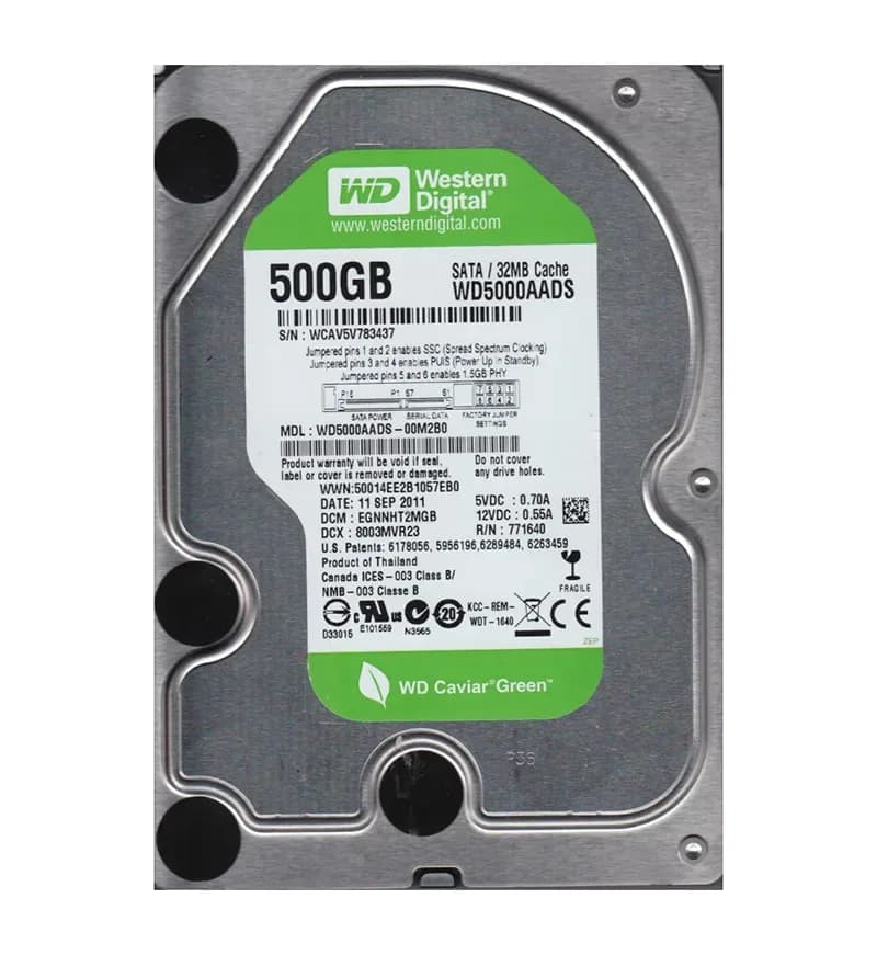 Western Digital WD5000AADS-00M2B0 500GB 3Gb/s SATA