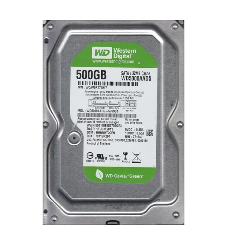 Western Digital WD5000AADS-57S9B1 500GB 3Gb/s SATA