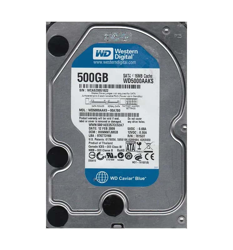 Western Digital WD5000AAKS-00A7B0 500GB 3Gb/s SATA