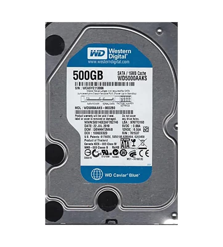 Western Digital WD5000AAKS-00D2B0 500GB 3Gb/s SATA