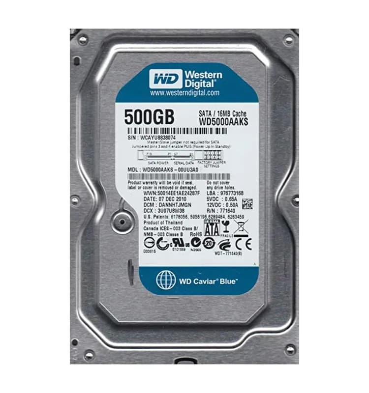 Western Digital WD5000AAKS-00UU3A0 500GB 3Gb/s SATA