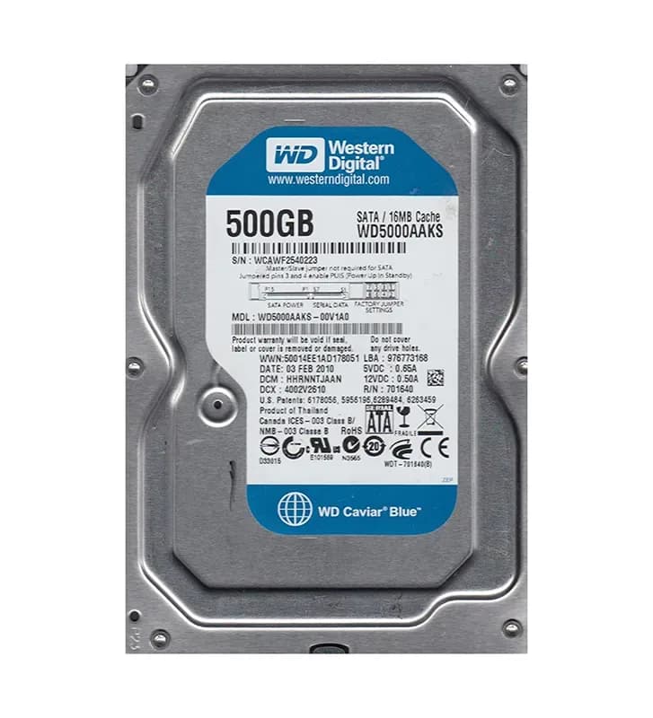 Western Digital WD5000AAKS-00V1A0 500GB 3Gb/s SATA