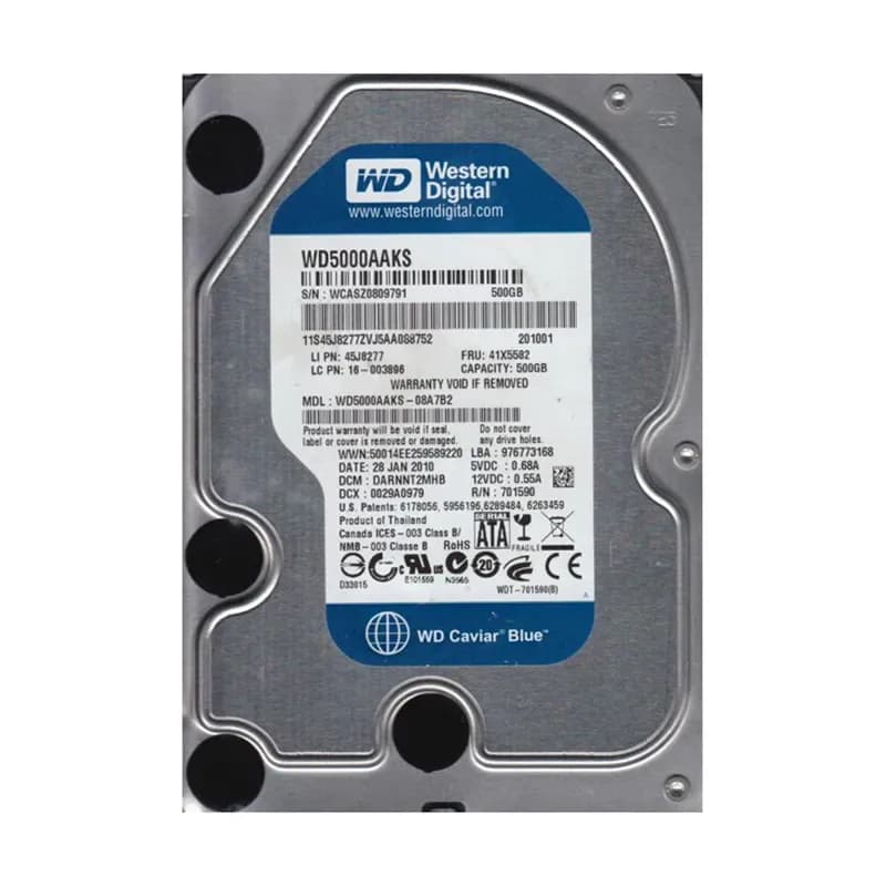 Western Digital WD5000AAKS-08A7B2 500GB 3Gb/s SATA