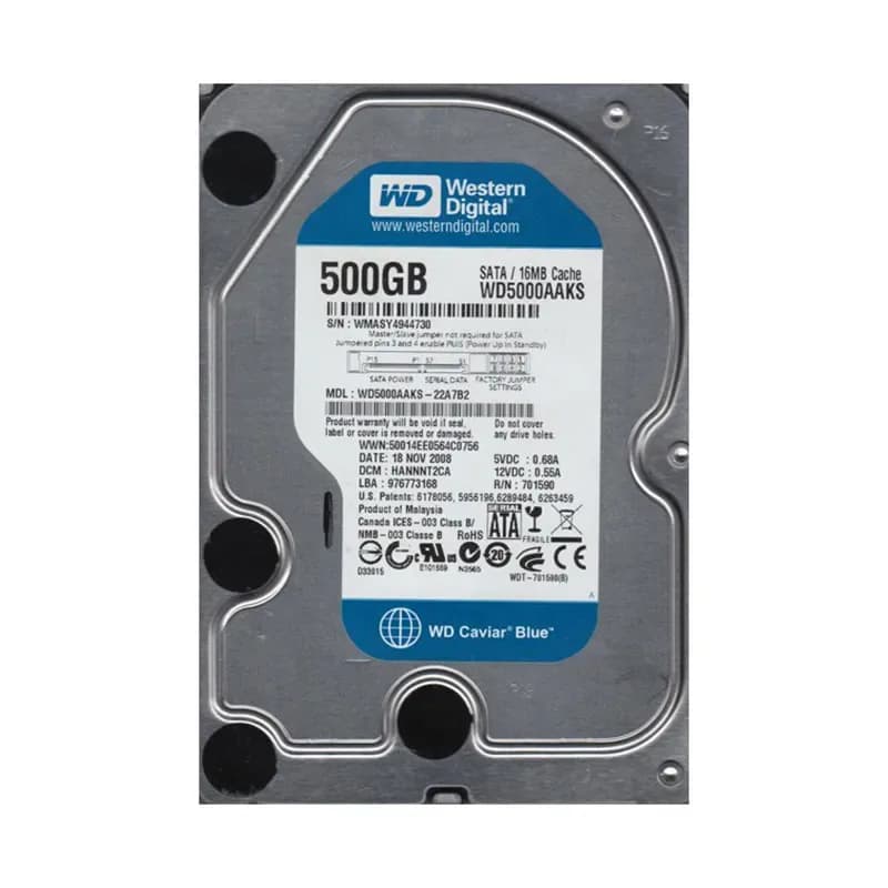 Western Digital WD5000AAKS-22A7B2 500GB 3Gb/s SATA