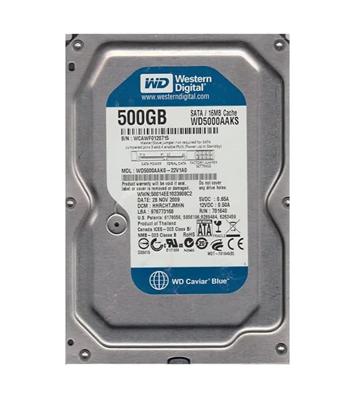 Western Digital WD5000AAKS-22V1A0 500GB 3Gb/s SATA