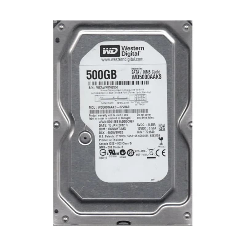 Western Digital WD5000AAKS-32V0A0 500GB 3Gb/s SATA