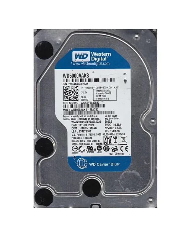 Western Digital WD5000AAKS-75A7B2 500GB 3Gb/s SATA