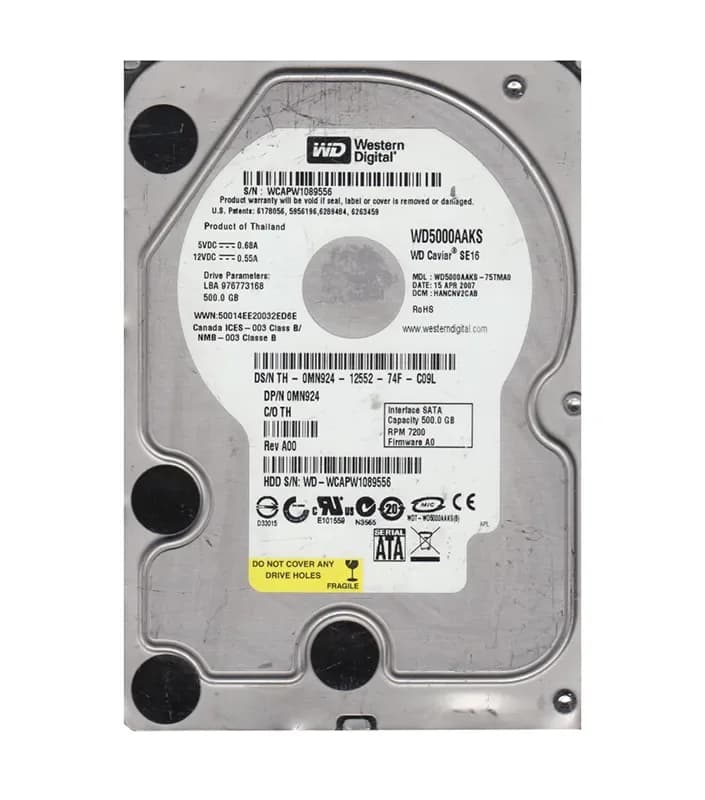 Western Digital WD5000AAKS-75TMA0 500GB 3Gb/s SATA