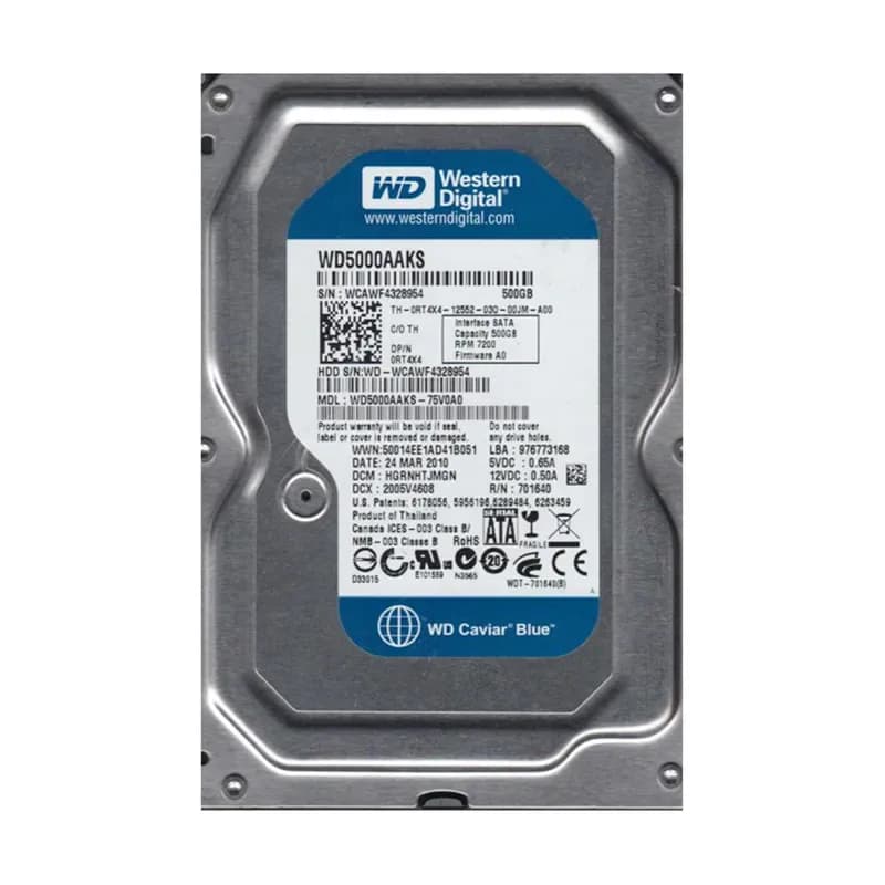 Western Digital WD5000AAKS-75V0A0 500GB 3Gb/s SATA