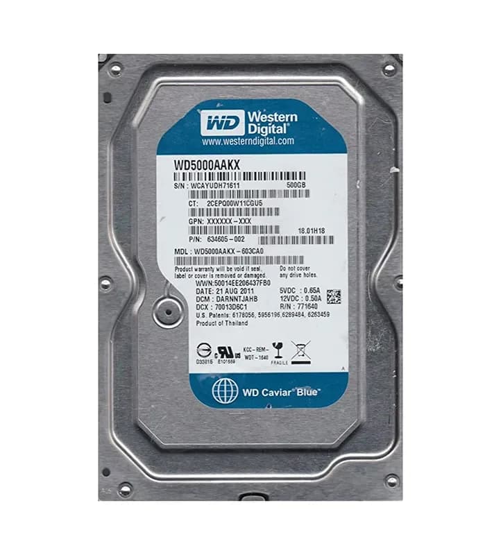 Western Digital WD5000AAKX-603CA0 500GB 6Gb/s SATA