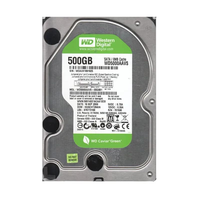 Western Digital WD5000AAVS-00G9B1 500GB 3Gb/s SATA