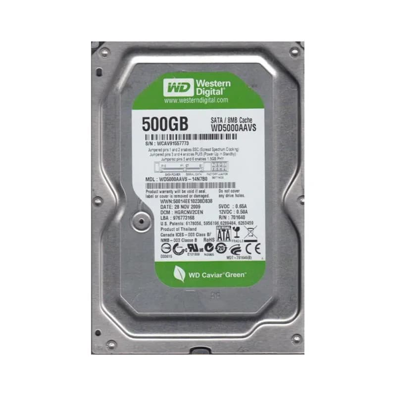 Western Digital WD5000AAVS-14N7B0 500GB 3Gb/s SATA