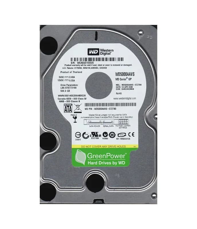 Western Digital WD5000AAVS-57ZTB0 500GB 3Gb/s SATA