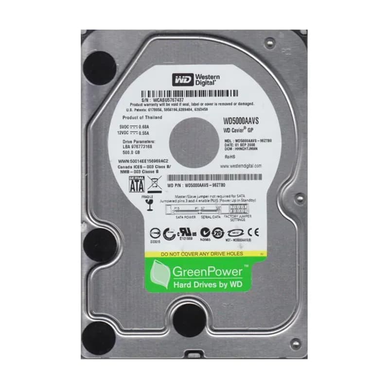 Western Digital WD5000AAVS-98ZTB0 500GB 3Gb/s SATA