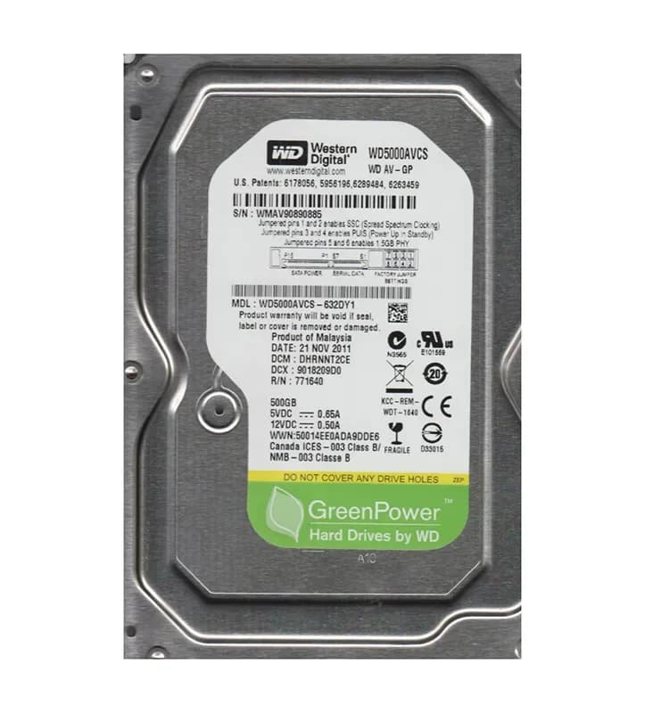 Western Digital WD5000AVCS-632DY1 500GB 3Gb/s SATA