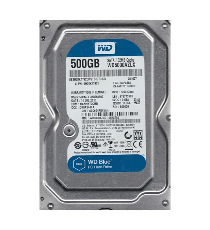 Western Digital WD5000AZLX-08K2TA0 500GB 6Gb/s SATA