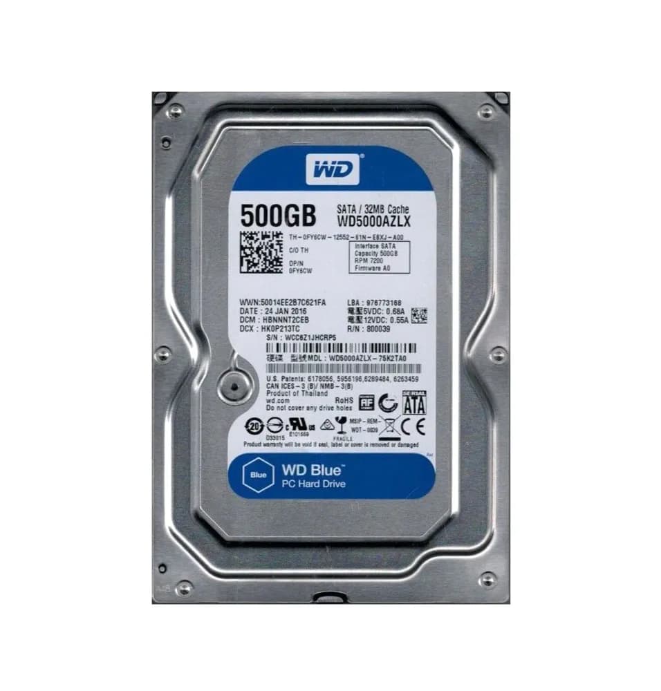 Western Digital WD5000AZLX-75K2TA0 500GB 6Gb/s SATA