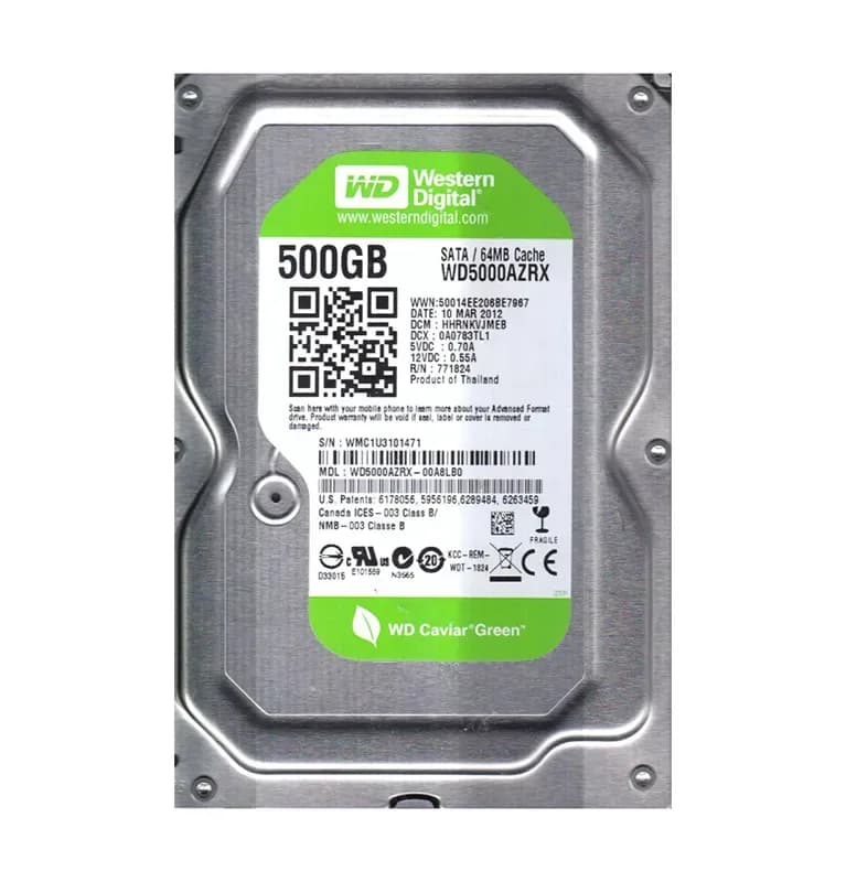 Western Digital WD5000AZRX-00A8LB0 500GB 6Gb/s SATA