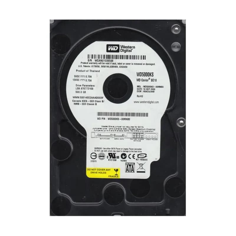 Western Digital WD5000KS-00MNB0 500GB 3Gb/s SATA