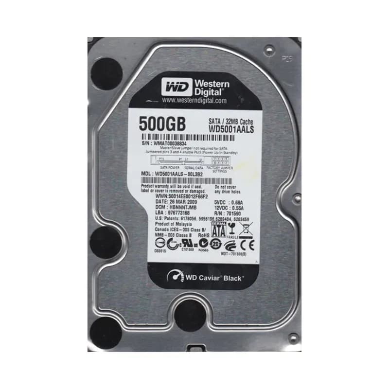Western Digital WD5001AALS-00L3B2 500GB 3Gb/s SATA