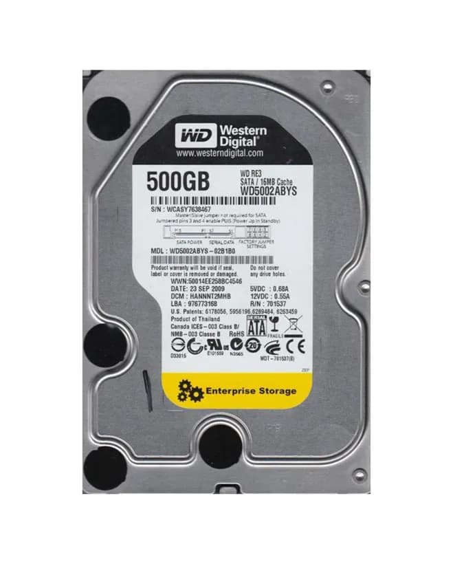 Western Digital WD5002ABYS-02B1B0 500GB 3Gb/s SATA