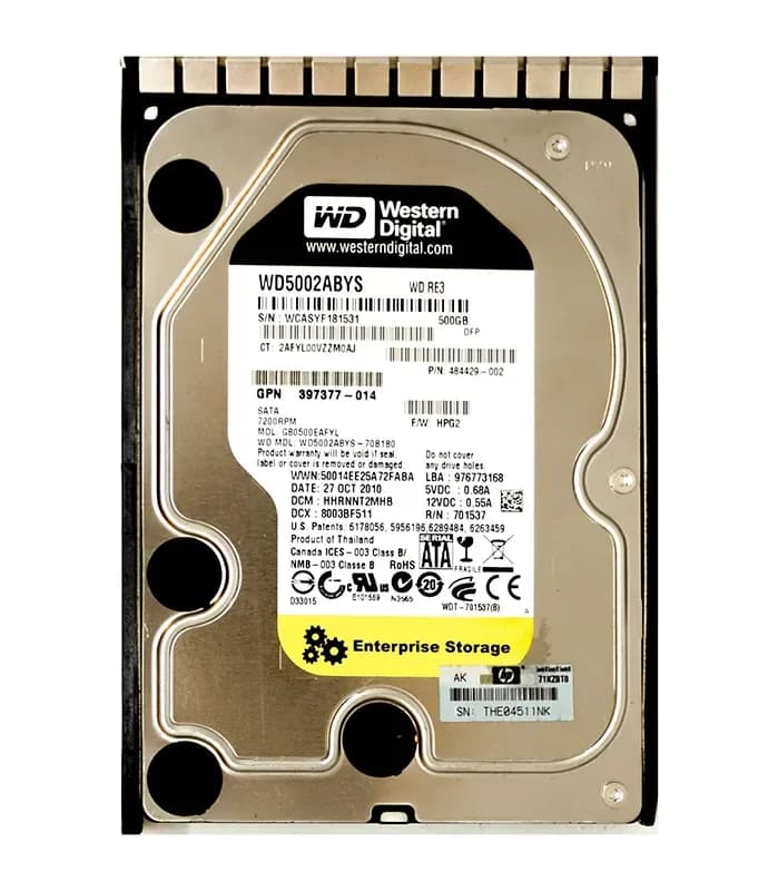 Western Digital WD5002ABYS-70B1B0 500GB 3Gb/s SATA