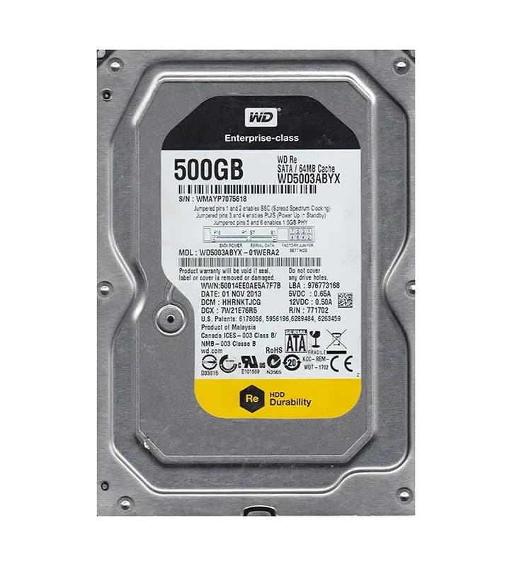Western Digital WD5003ABYX-01WERA2 500GB 3Gb/s SATA