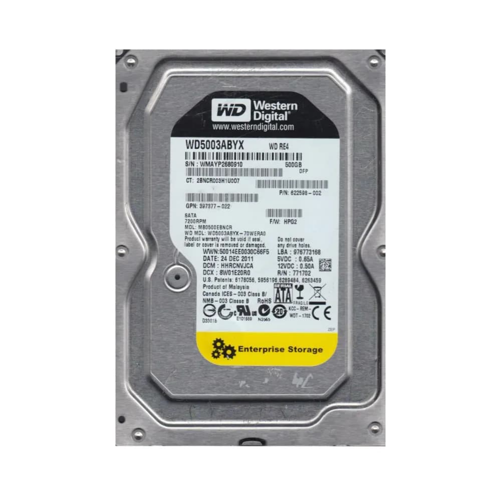 Western Digital WD5003ABYX-70WERA0 500GB 3Gb/s SATA