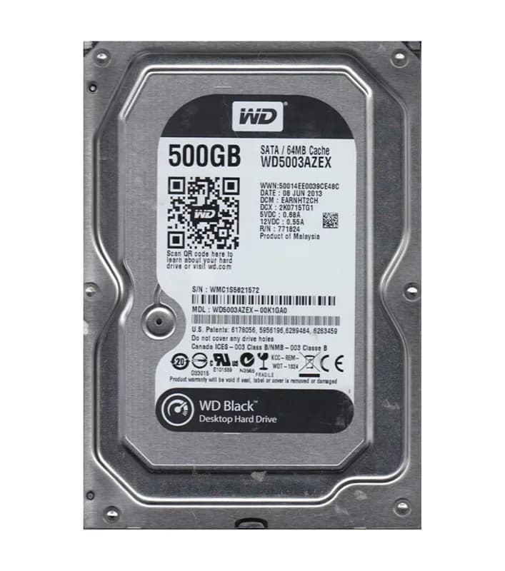 Western Digital WD5003AZEX-00K1GA0 500GB 6Gb/s SATA