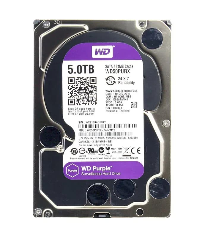 Western Digital WD50PURX-64LZMY0 5TB 6Gb/s SATA