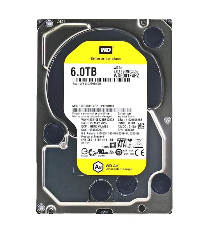 Western Digital WD6001F4PZ-49CWHM0 6TB 6Gb/s SATA