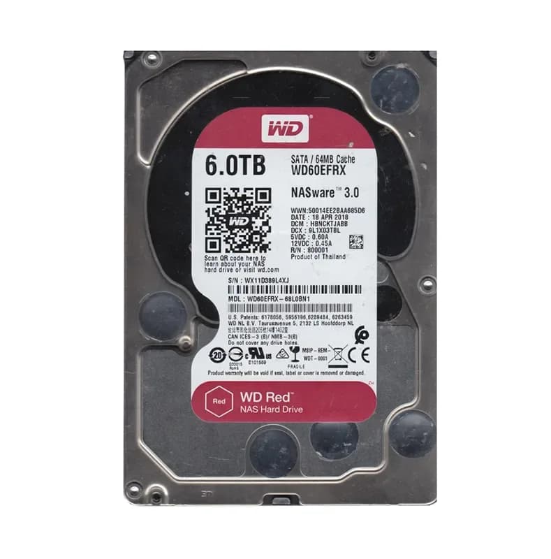 Western Digital WD60EFRX-68L0BN1 6TB 6Gb/s SATA