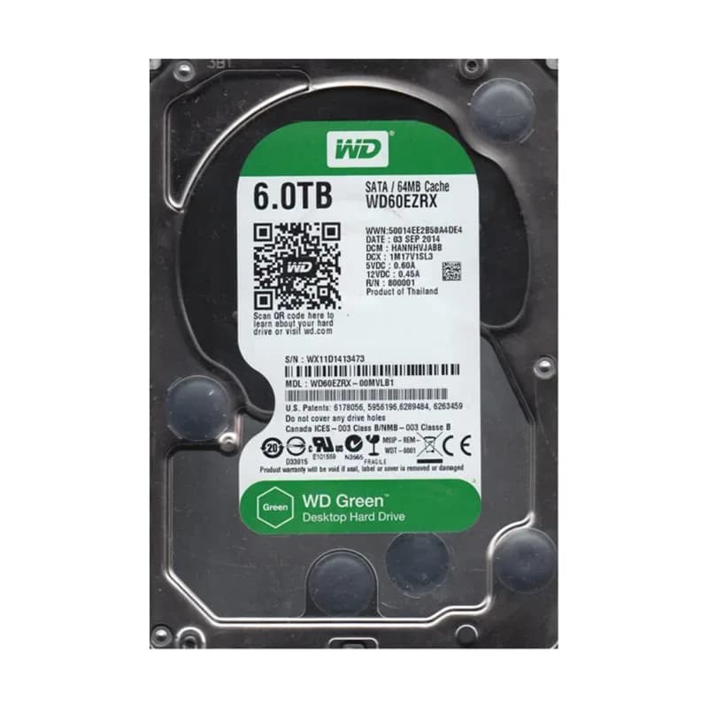 Western Digital WD60EZRX-00MVLB1 6TB 6Gb/s SATA
