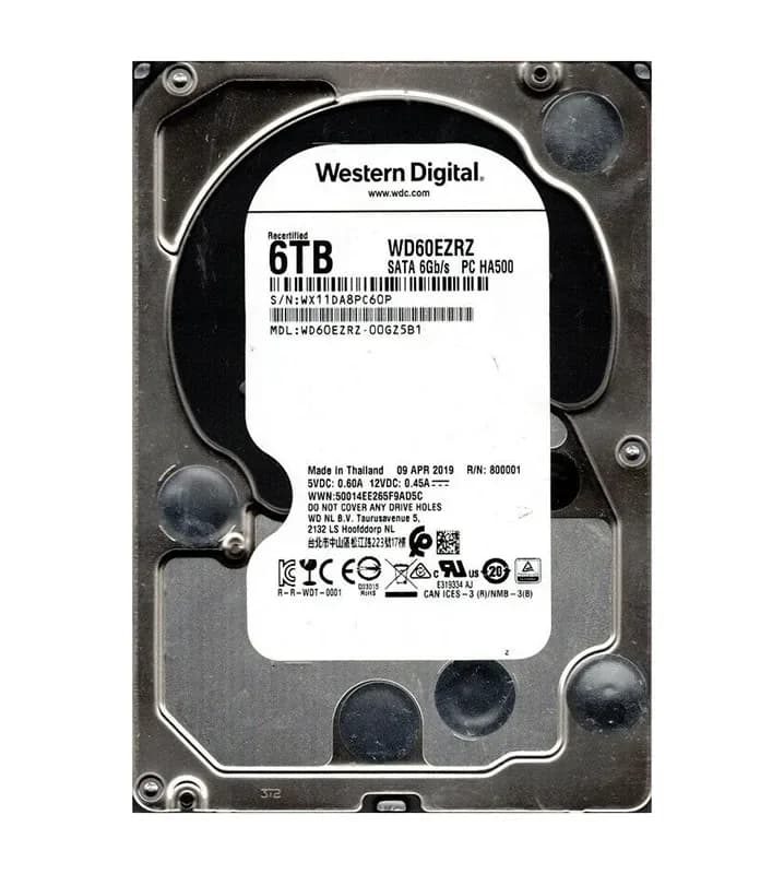 Western Digital WD60EZRZ-00GZ5B1 6TB 6Gb/s SATA