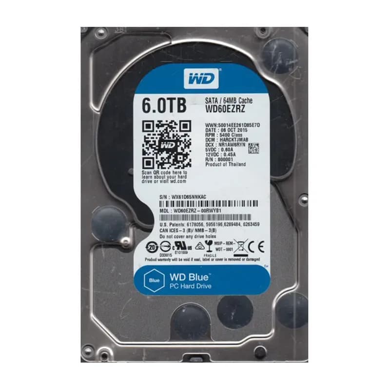 Western Digital WD60EZRZ-00RWYB1 6TB 6Gb/s SATA