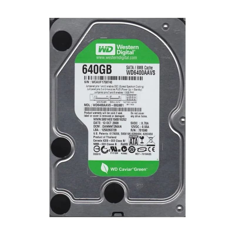 Western Digital WD6400AAVS-00G9B1 640GB 3Gb/s SATA