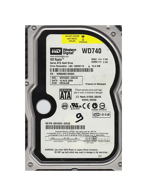 Western Digital WD740GD-00FLC0 74GB 1.5Gb/s SATA