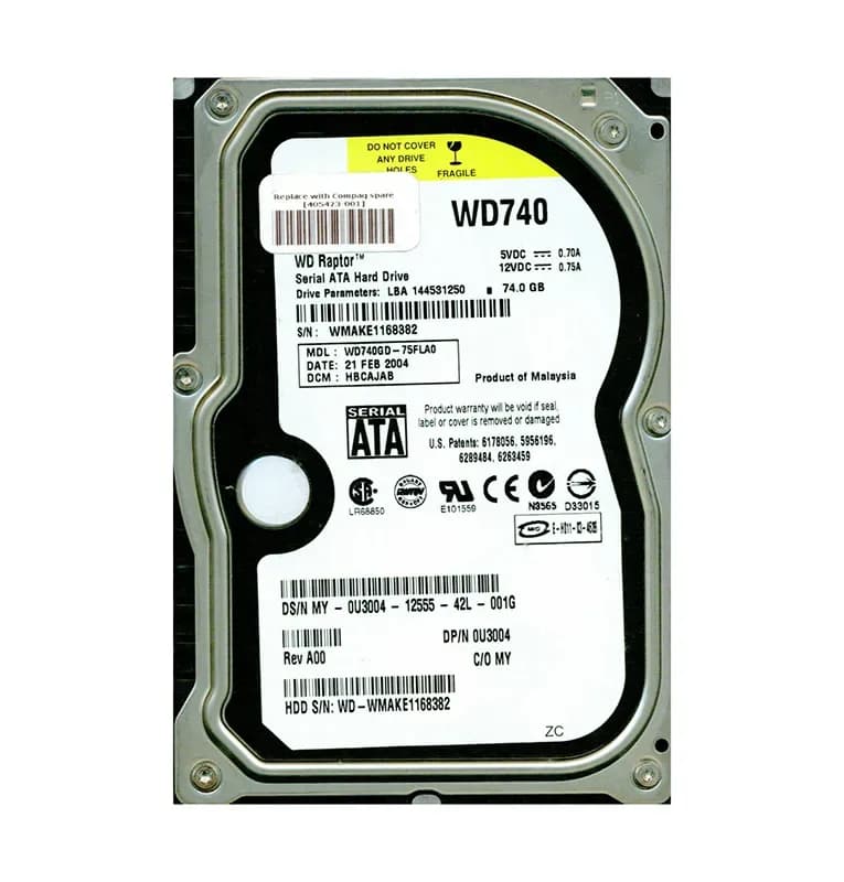 Western Digital WD740GD-75FLA0 74GB 1.5Gb/s SATA