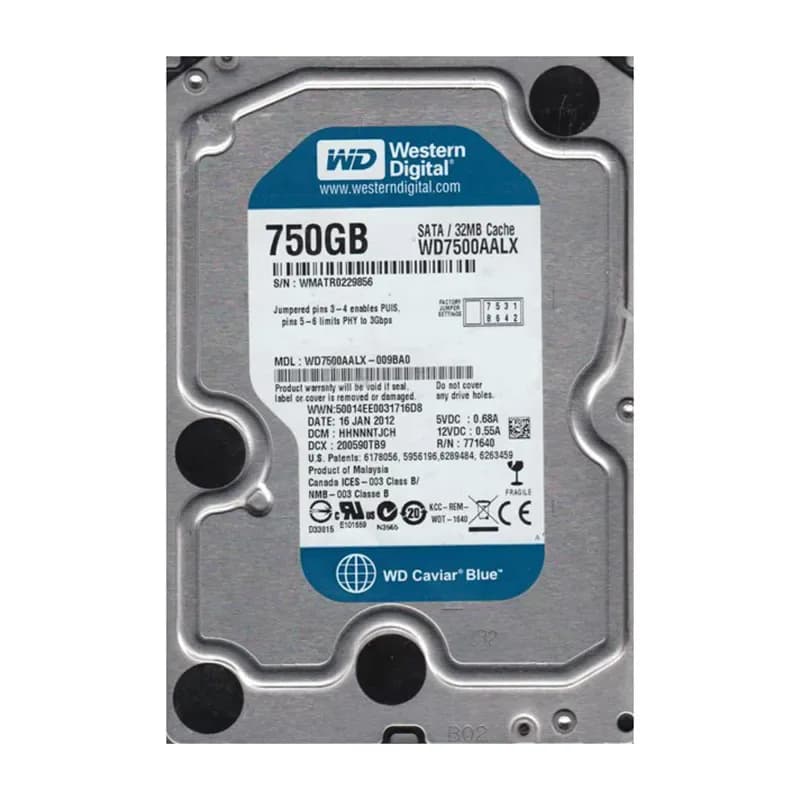Western Digital WD7500AALX-009BA0 750GB 6Gb/s SATA
