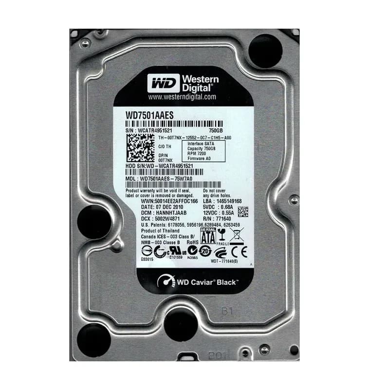 Western Digital WD7501AAES-75W7A0 750GB 3Gb/s SATA