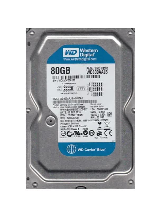 Western Digital WD800AAJB-00J3A0 80GB