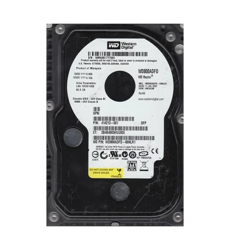 Western Digital WD800ADFD-60NLR1 80GB 3Gb/s SATA